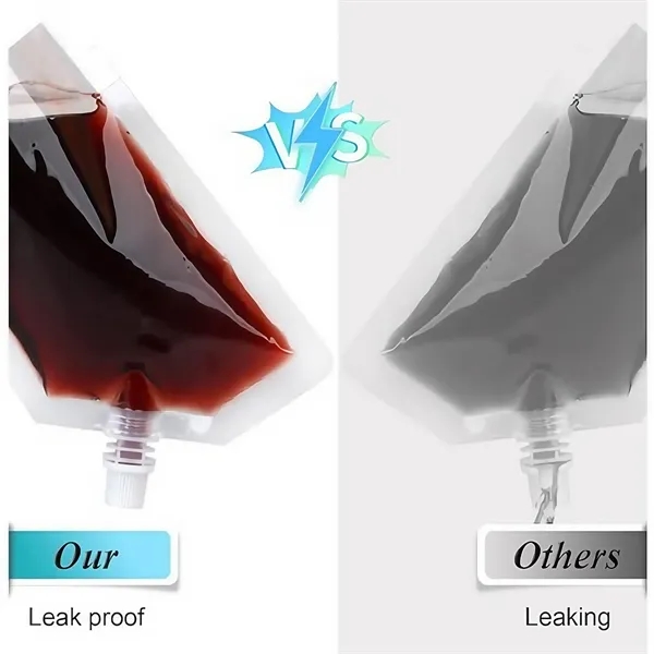 Reusable Plastic Beverage Pouch - Reusable Plastic Beverage Pouch - Image 4 of 5