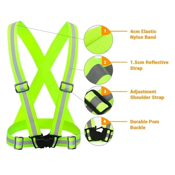 Reflective Safety Vest High Visibility Outdoor Gear - Reflective Safety Vest High Visibility Outdoor Gear - Image 1 of 3
