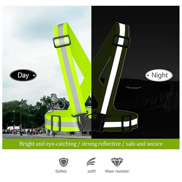 Reflective Safety Vest High Visibility Outdoor Gear - Reflective Safety Vest High Visibility Outdoor Gear - Image 2 of 3