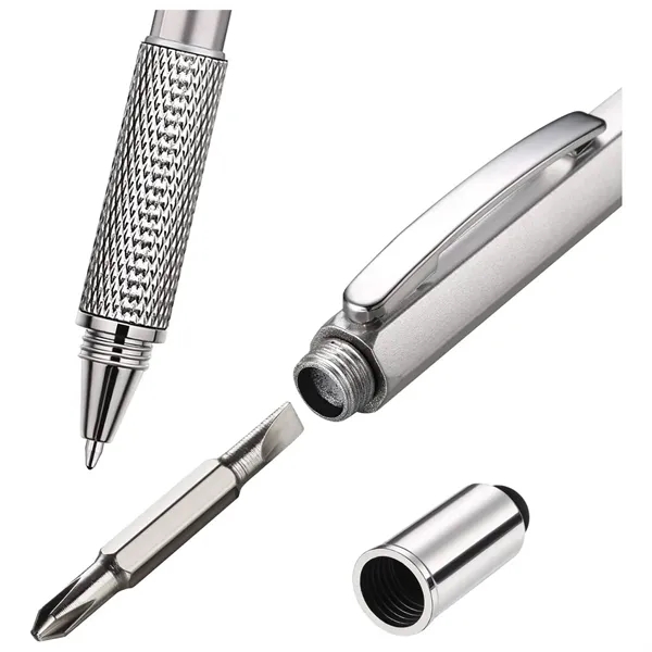 6 in 1 Multifunction Tool Pen with Ruler Stylus Screwdrivers - 6 in 1 Multifunction Tool Pen with Ruler Stylus Screwdrivers - Image 3 of 4