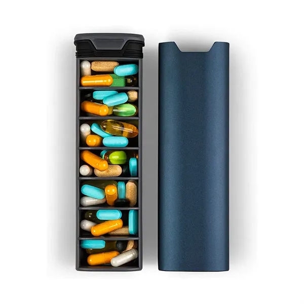 Premium Pill Organizer Travel 7 Day Large Capacity Box - Premium Pill Organizer Travel 7 Day Large Capacity Box - Image 4 of 6