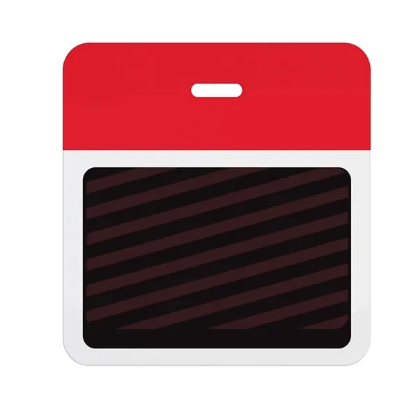 2-Part Expiring Badge Clip-On BACK PART, No Title, 3" x 3" - 2-Part Expiring Badge Clip-On BACK PART, No Title, 3" x 3" - Image 1 of 3
