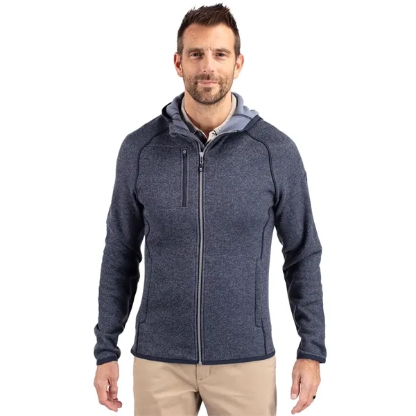 Cutter & Buck Mainsail Full Zip Hooded Mens Jacket - Cutter & Buck Mainsail Full Zip Hooded Mens Jacket - Image 3 of 3