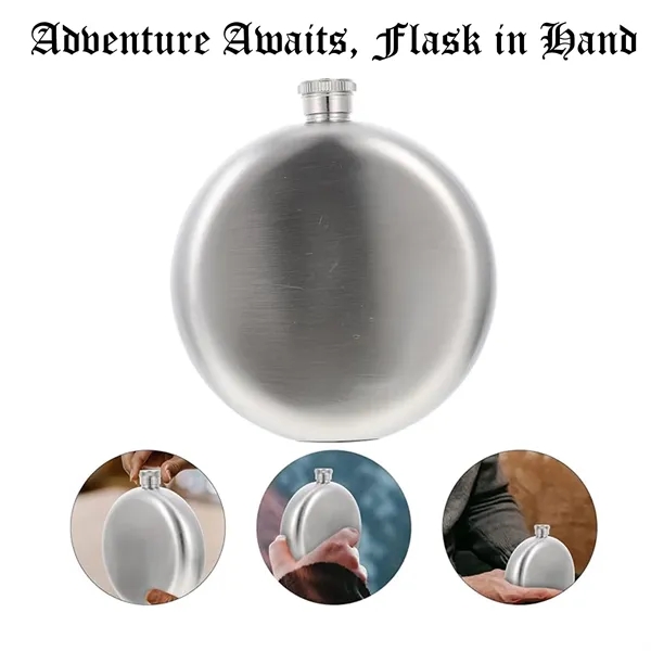 Stainless Steel Outdoor Wine Flask - Stainless Steel Outdoor Wine Flask - Image 1 of 2