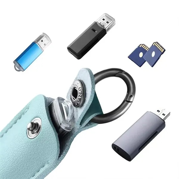 Waterproof Leather USB Drive Storage Case - Waterproof Leather USB Drive Storage Case - Image 1 of 15
