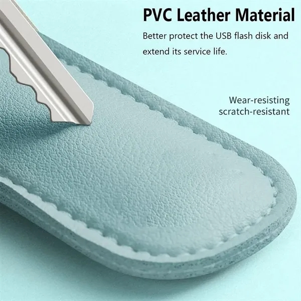 Waterproof Leather USB Drive Storage Case - Waterproof Leather USB Drive Storage Case - Image 11 of 15