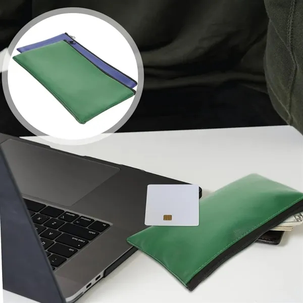 Compact Document Holder Hand Bag Coin Purse Custom Pouch - Compact Document Holder Hand Bag Coin Purse Custom Pouch - Image 5 of 5