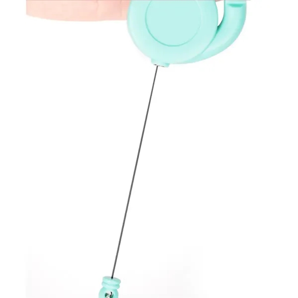 Retractable Carabiner Keychain for ID Badge Keys Reel Holder - Retractable Carabiner Keychain for ID Badge Keys Reel Holder - Image 3 of 4