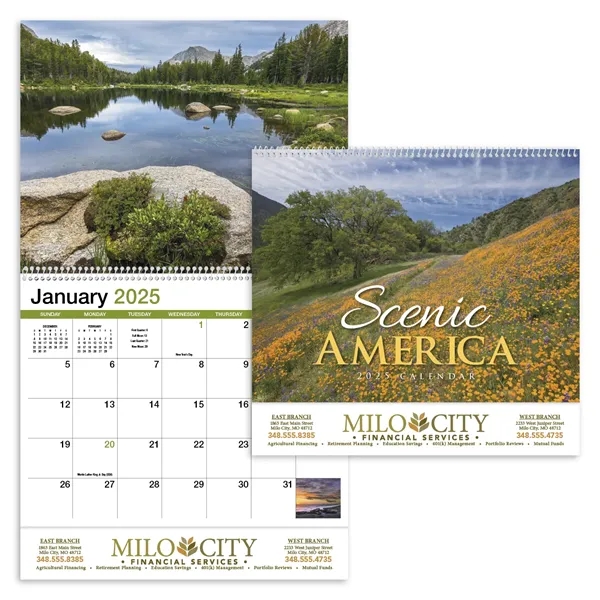 Products Scenic America® Appointment Calendar - Spiral - Products Scenic America® Appointment Calendar - Spiral - Image 0 of 2