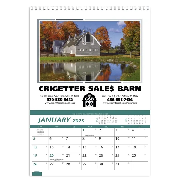 Triumph® Calendars Farm Pocket Calendar - Triumph® Calendars Farm Pocket Calendar - Image 1 of 2
