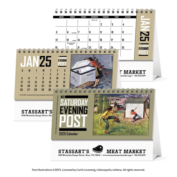Triumph® Calendars The Saturday Evening Post Desk Calendar - Triumph® Calendars The Saturday Evening Post Desk Calendar - Image 0 of 2