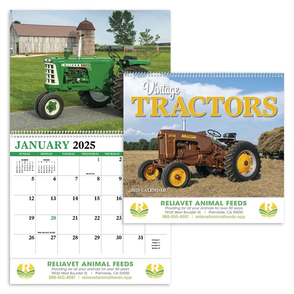 Products Vintage Tractors Appointment Calendar - Spiral - Products Vintage Tractors Appointment Calendar - Spiral - Image 0 of 2
