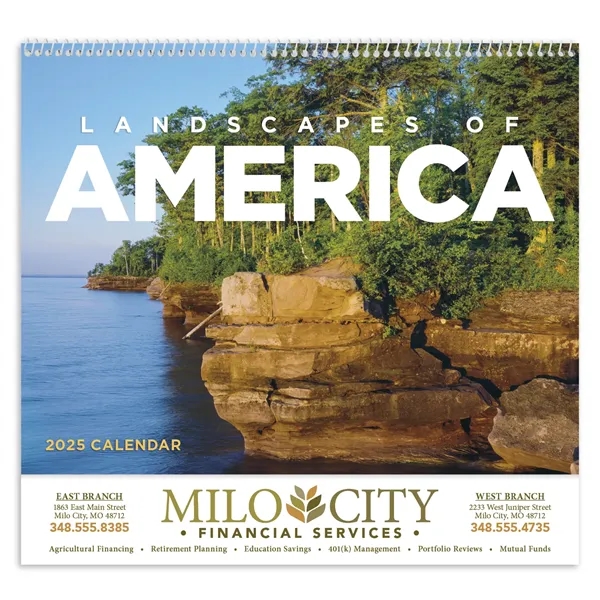 Good Value™ Landscapes of America - Spiral Calendar - Good Value™ Landscapes of America - Spiral Calendar - Image 1 of 2