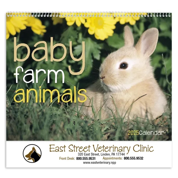Good Value™ Baby Farm Animals - Spiral Calendar - Good Value™ Baby Farm Animals - Spiral Calendar - Image 1 of 3