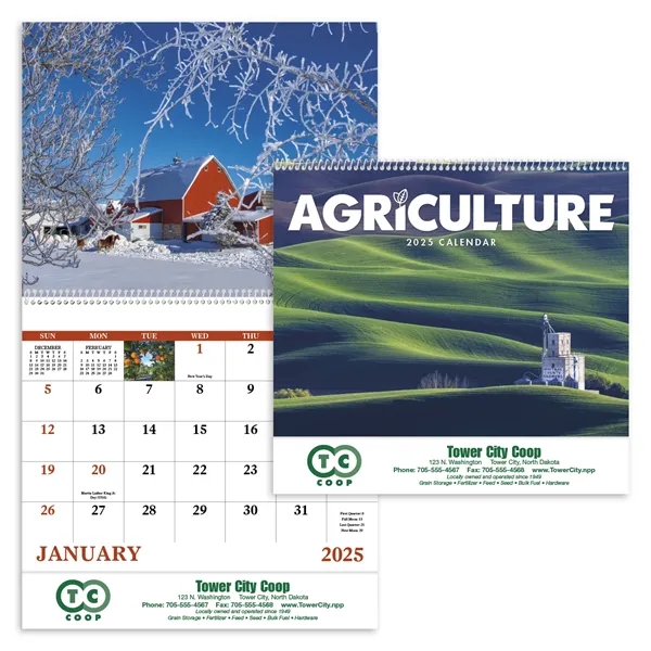 Good Value™ Agriculture - Spiral Calendar - Good Value™ Agriculture - Spiral Calendar - Image 0 of 1