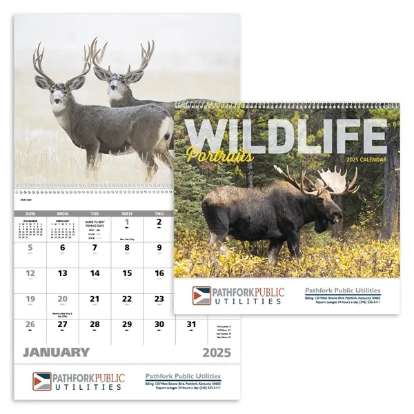 Good Value™ Wildlife Portraits - Spiral Calendar - Good Value™ Wildlife Portraits - Spiral Calendar - Image 0 of 1
