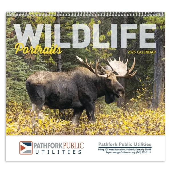 Good Value™ Wildlife Portraits - Spiral Calendar - Good Value™ Wildlife Portraits - Spiral Calendar - Image 1 of 1