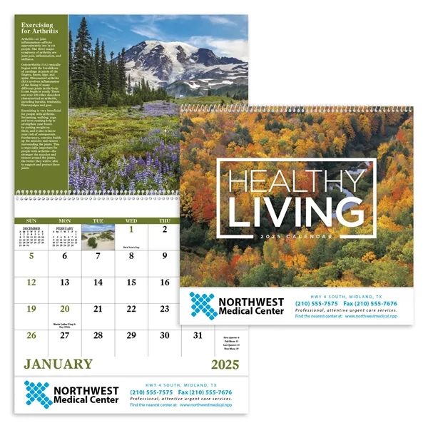 Good Value™ Healthy Living - Spiral Calendar - Good Value™ Healthy Living - Spiral Calendar - Image 0 of 2