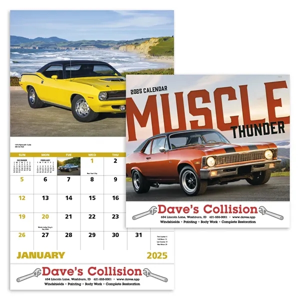 Good Value™ Muscle Thunder - Stapled Calendar - Good Value™ Muscle Thunder - Stapled Calendar - Image 0 of 1