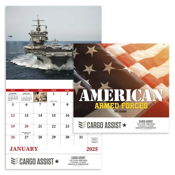 Good Value™ American Armed Forces - Stapled Calendar - Good Value™ American Armed Forces - Stapled Calendar - Image 0 of 1