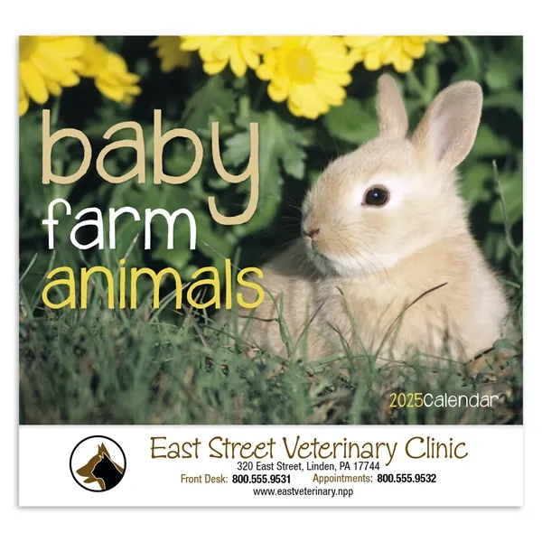 Good Value™ Baby Farm Animals - Stapled Calendar - Good Value™ Baby Farm Animals - Stapled Calendar - Image 1 of 1