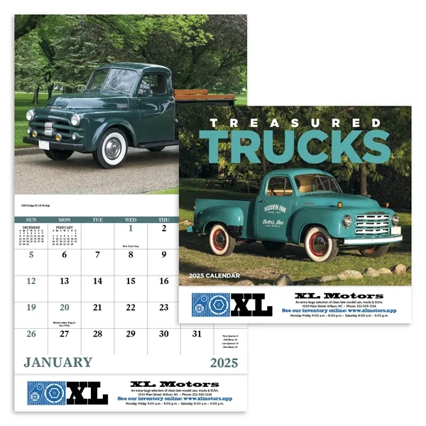 Good Value™ Treasured Trucks - Stapled Calendar - Good Value™ Treasured Trucks - Stapled Calendar - Image 1 of 1