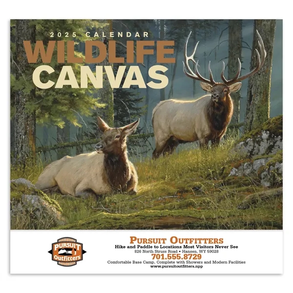 Good Value™ Wildlife Canvas - Stapled Calendar - Good Value™ Wildlife Canvas - Stapled Calendar - Image 1 of 1