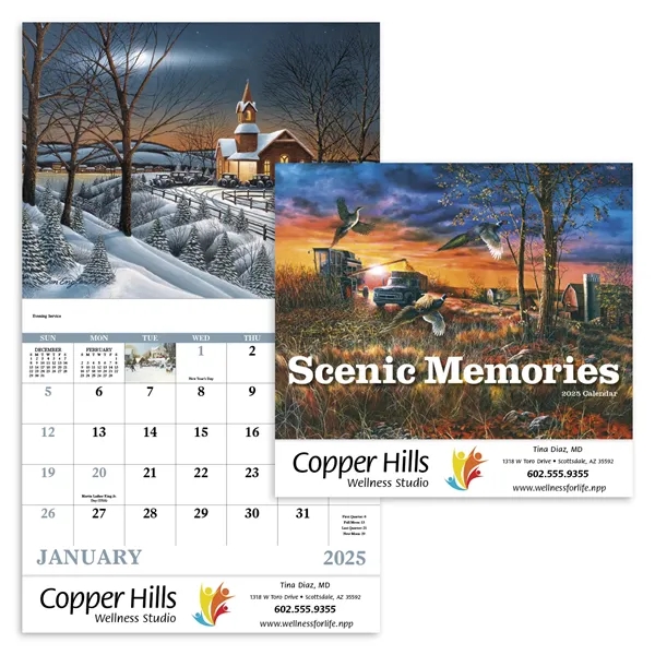 Good Value™ Scenic Memories - Stapled Calendar - Good Value™ Scenic Memories - Stapled Calendar - Image 0 of 1