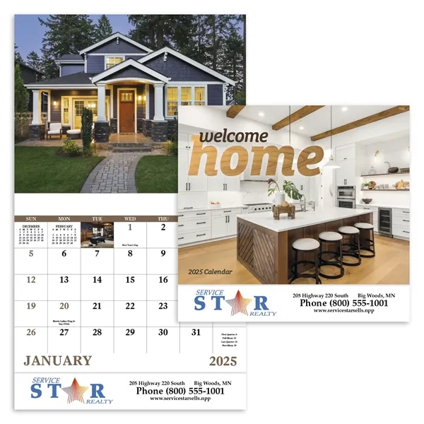 Good Value™ Welcome Home - Stapled Calendar - Good Value™ Welcome Home - Stapled Calendar - Image 0 of 1