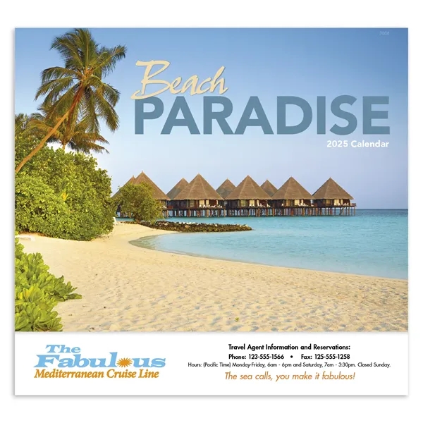 Good Value™ Beach Paradise - Stapled Calendar - Good Value™ Beach Paradise - Stapled Calendar - Image 1 of 1