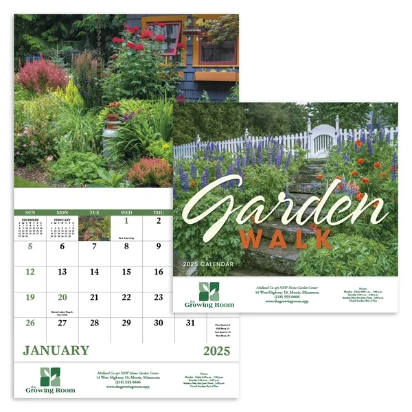 Good Value™ Garden Walk - Stapled Calendar - Good Value™ Garden Walk - Stapled Calendar - Image 0 of 1