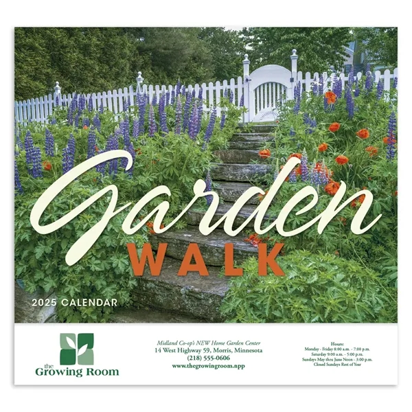Good Value™ Garden Walk - Stapled Calendar - Good Value™ Garden Walk - Stapled Calendar - Image 1 of 1