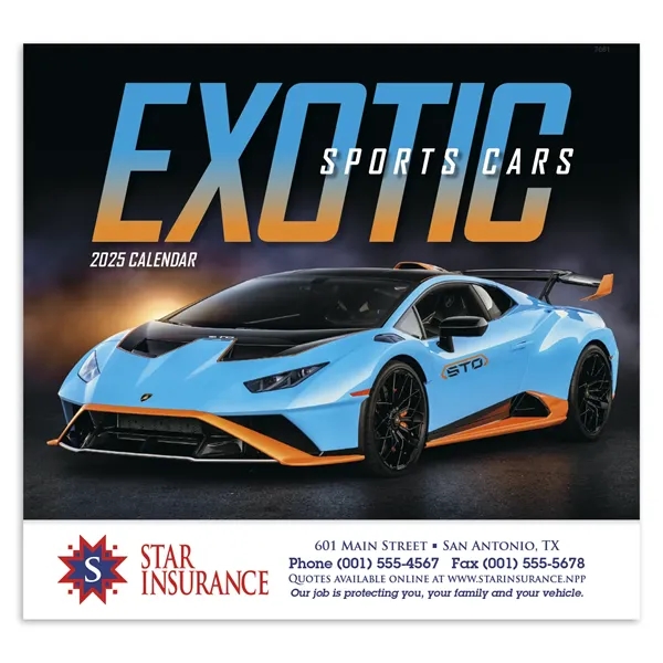 Good Value™ Exotic Sports Cars - Stapled Calendar - Good Value™ Exotic Sports Cars - Stapled Calendar - Image 1 of 2