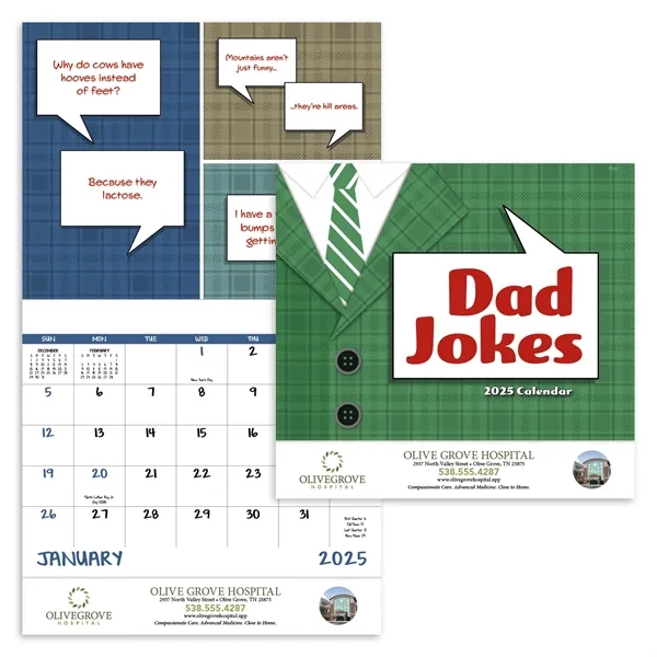 Good Value™ Dad Jokes - Stapled Calendar - Good Value™ Dad Jokes - Stapled Calendar - Image 1 of 2