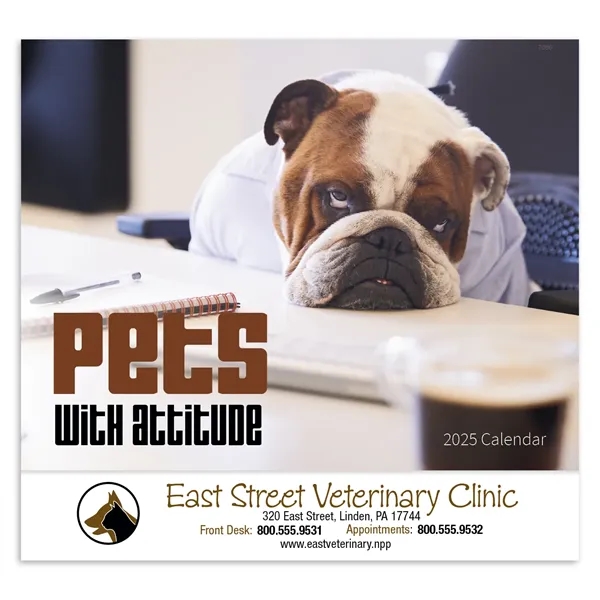 Good Value™ Pets with Attitude - Stapled Calendar - Good Value™ Pets with Attitude - Stapled Calendar - Image 1 of 1