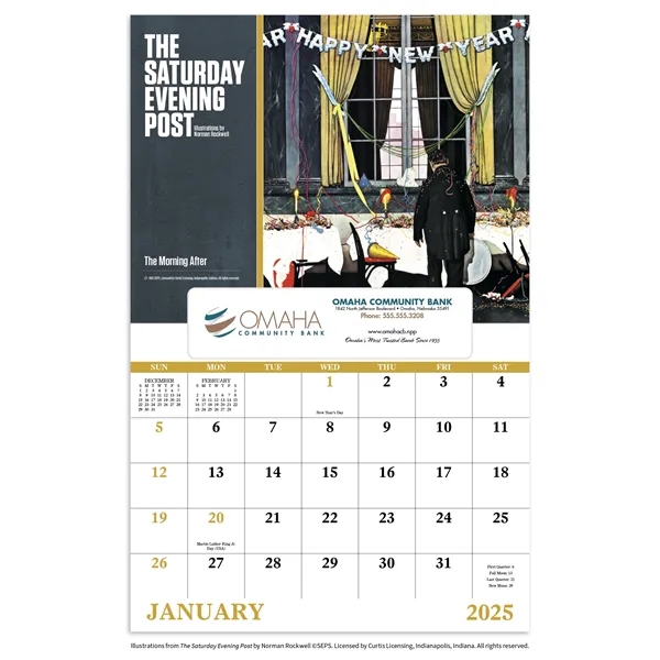 Good Value™ The Saturday Evening Post - Window Calendar - Good Value™ The Saturday Evening Post - Window Calendar - Image 1 of 2