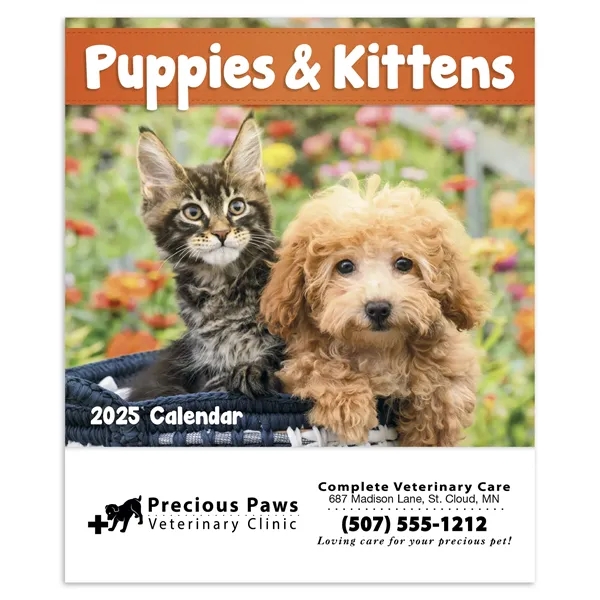 Good Value™ Puppies & Kittens - Mini Calendar - Good Value™ Puppies & Kittens - Mini Calendar - Image 1 of 2