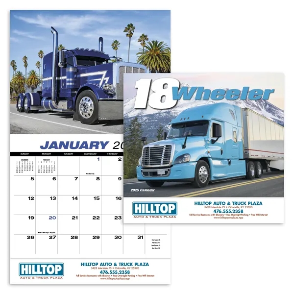 Products 18-Wheeler Wall Appointment Calendar - Stapled - Products 18-Wheeler Wall Appointment Calendar - Stapled - Image 0 of 1