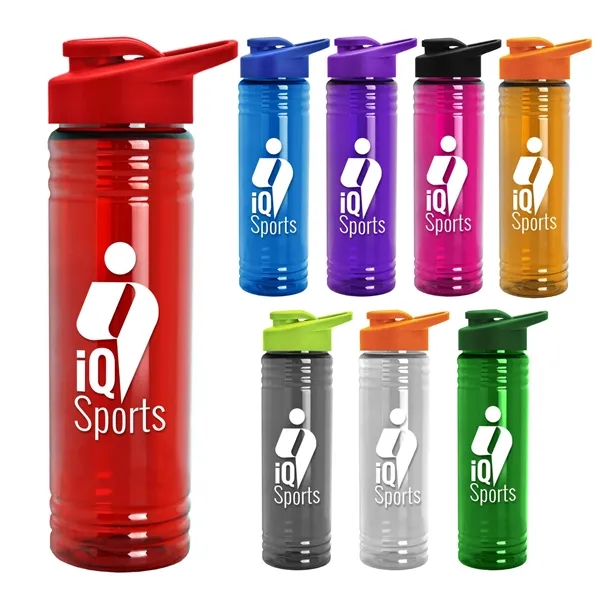 Garyline® Slim Fit Bottle with Drink-Thru Lid - 24 oz. - Garyline® Slim Fit Bottle with Drink-Thru Lid - 24 oz. - Image 0 of 8