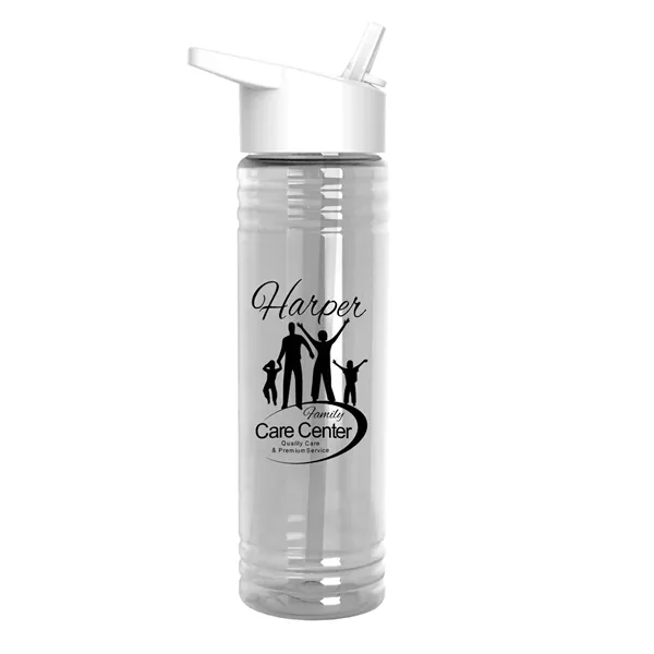 Garyline® Slim Fit Bottle with Flip-Straw Lid - 24 oz. - Garyline® Slim Fit Bottle with Flip-Straw Lid - 24 oz. - Image 1 of 8