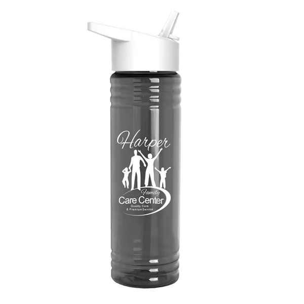 Garyline® Slim Fit Bottle with Flip-Straw Lid - 24 oz. - Garyline® Slim Fit Bottle with Flip-Straw Lid - 24 oz. - Image 2 of 8