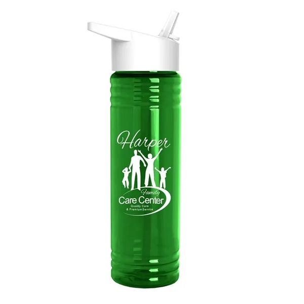 Garyline® Slim Fit Bottle with Flip-Straw Lid - 24 oz. - Garyline® Slim Fit Bottle with Flip-Straw Lid - 24 oz. - Image 4 of 8