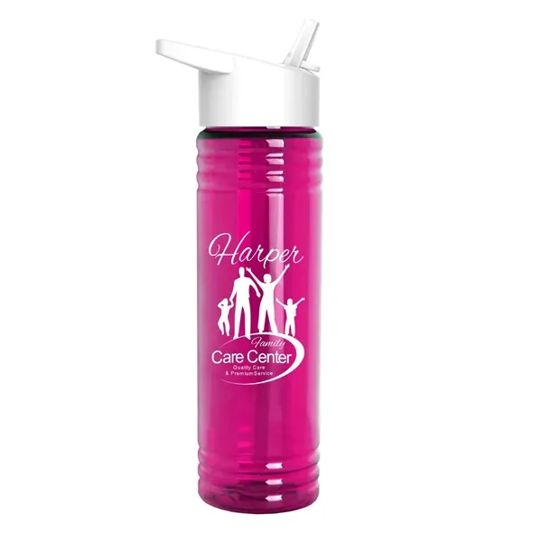 Garyline® Slim Fit Bottle with Flip-Straw Lid - 24 oz. - Garyline® Slim Fit Bottle with Flip-Straw Lid - 24 oz. - Image 5 of 8
