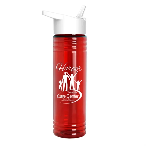 Garyline® Slim Fit Bottle with Flip-Straw Lid - 24 oz. - Garyline® Slim Fit Bottle with Flip-Straw Lid - 24 oz. - Image 7 of 8