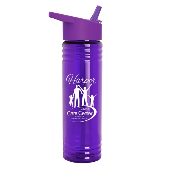 Garyline® Slim Fit Bottle with Flip-Straw Lid - 24 oz. - Garyline® Slim Fit Bottle with Flip-Straw Lid - 24 oz. - Image 8 of 8