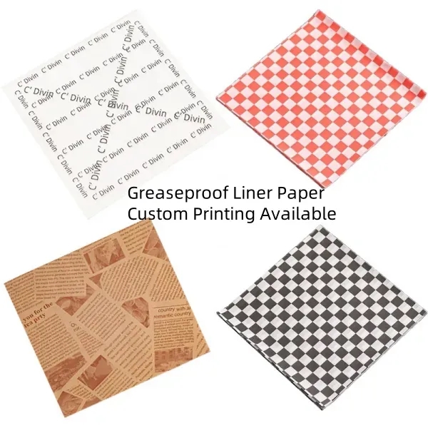Greaseproof Paper Burger Wrapper Disposable Liner - Greaseproof Paper Burger Wrapper Disposable Liner - Image 1 of 5