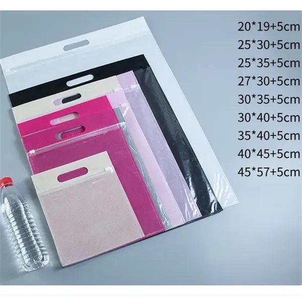 Transparent No-woven Ziplock Bag - Transparent No-woven Ziplock Bag - Image 2 of 3