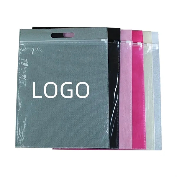 Transparent No-woven Ziplock Bag - Transparent No-woven Ziplock Bag - Image 3 of 3
