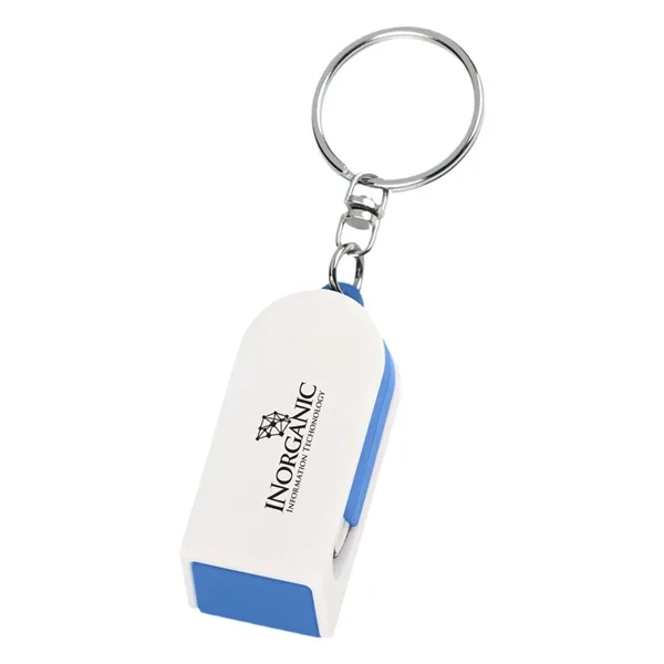Slide-Out Phone Stand and Screen Cleaner Keychain - Slide-Out Phone Stand and Screen Cleaner Keychain - Image 5 of 6