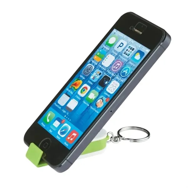 Slide-Out Phone Stand and Screen Cleaner Keychain - Slide-Out Phone Stand and Screen Cleaner Keychain - Image 3 of 6
